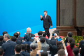 ＜動画＞習近平国家主席が雁栖湖で記者会見.jpg
